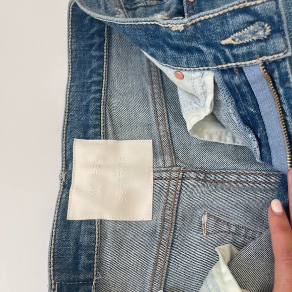 NWT MOTHER Insider Step Crop Fray Jeans Size 25 - Picture 7 of 7
